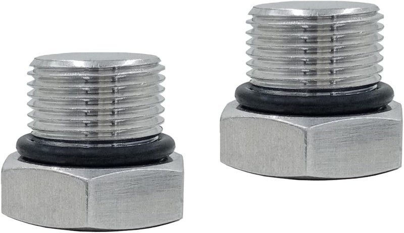 Yemtuls Male M20-1.5 Plug Design for Plug the Hole When You Uninstall Oil Level Sensor Fit with All GM LS Series Engines 1997-2014, Pack of 2 - Image 1